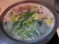 사골곰탕으로 만드는 초간단 순대국