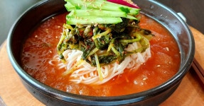 간단하게 만드는 시원한 열무국수 정말 맛있어요~