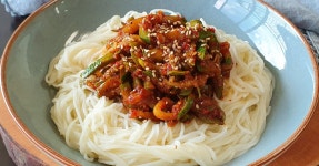 충청도식 애호박 국수