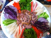 훈제오리냉채, 와사비소스
