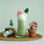 크리스마스에 만드는 나만의 홈카페, 윈터 그린티 라떼 만들기 쉬운 레시피
