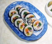 담백하게 김밥 만들기 <집김밥> 시금치 듬뿍 넣고 만들어요