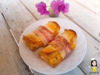 간단간식 베이컨 에그롤 토스트