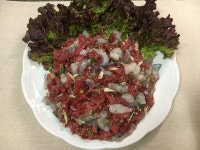 낙지탕탕이 만드는 법. 봄 보양식 산낙지 탕탕이.