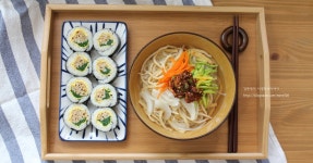 야식으로 어묵잔치국수 만들기