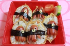 문어 캐릭터 도시락 만들기