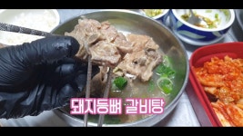 돼지갈비탕/돼지등뼈갈비탕+ 치킨스톡/백종원돼지갈비탕