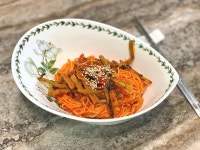 [집밥]여름별미 야식 열무비빔국수 황금레시피