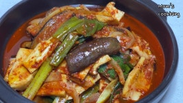 가지와 새송이버섯이 만나 식감마저 맛있는 가지버섯찜 만들기