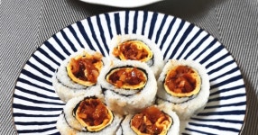 경기미 가와지1호 쌀로 만든 우리쌀 우리맛 보리굴비 누드 김밥