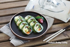 고소한 구운 명란 감태 김밥~가와지 1호로 만들어 더 찰지고 맛있어요