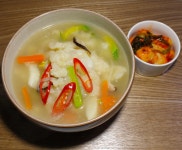 쫄깃쫄깃 국물이 시원~한 감자수제비 만들기