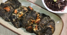 물김 무침과 물김 전. 겨울에만 맛볼수 있는 생김 요리.