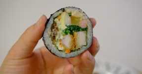 한줄만 먹어도 든든한 돈까스김밥 만들기