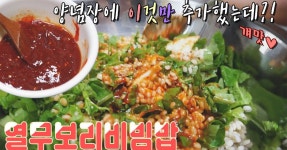 보리밥 짓고 비법양념장 만들어서 열무보리비빔밥 해먹기☆