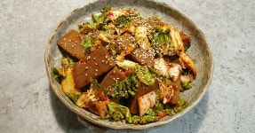 봄동,도토리묵 무침