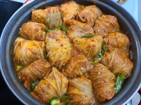 묵은지 김치찜! 가성비 좋은 묵은지말이찜 요리~~