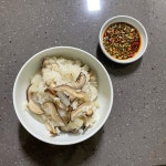 아침밥으로 좋은 영양밥, 무요리로 표고버섯무밥