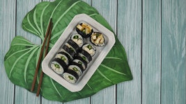 햄 대신 두부와 땡초를 넣은 두부땡초김밥 ♥