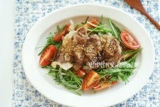 차돌박이 샐러드 만들기 영양부추샐러드와 간장소스 레시피