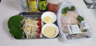 광어 들기름 깻잎조림 광어 들기름 깻잎조림 