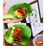 아삭아삭 식감좋은 청경채쌈과 제육볶음 맛있는 조합!