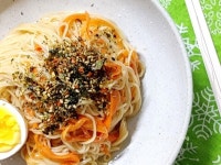간장비빔국수:당근라페가 국수와도 잘 어울리네요