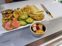 ♥[신혼밥상] 쿠쿠 화이트 3구 인덕션과의 콜라보! 골라 먹는 재미*맛있는 모듬전 총집합