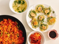 달래가 활짝피었습니다~♥ 통 새우 달래전 “바삭”하게 부치는 법