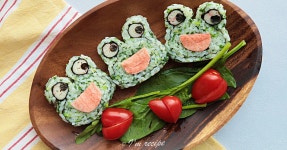 캐릭터김밥 개구리김밥 아이들이 좋아하는 봄나들이 도시락