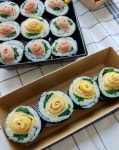 봄나들이 도시락, 장미꽃 김밥 만들기