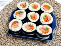 김밥 옆구리 안터지게 만드는 꿀팁 분홍소세지 묵은지김밥 황금레시피 - 도시락메뉴