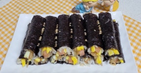 묵은지꼬마김밥..