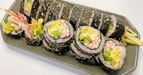 아삭아삭 사과 크래미 샐러드 김밥 만드는 법