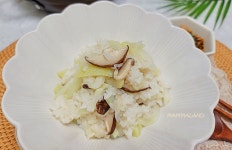 표고버섯 무밥 만들기 간장 양념장 냄비밥 하는법