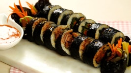 서진이네 보면서 침 흘리다 만든 제육김밥 (feat. 쌈장마요)