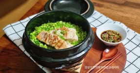 뚝배기 연어 솥밥 만들기 / 영양 솥밥 만들어요