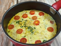 토마토 콩나물 프리타타 만들기 - 방울 토마토요리