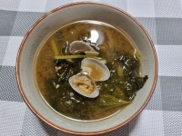 바지락 아욱 된장국..
