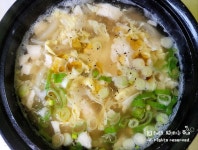 몽글몽글 부드러운 순두부 계란국 끓이는법