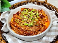 불닭 팽이버섯볶음 매운 팽이버섯구이 만들기