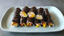 맛있게 매콤 맛있는 땡초김밥 꼬마김밥만들기