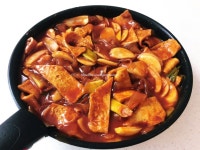 떡국떡과 넙적당면 떡볶이