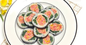 장미꽃 김밥 이색 김밥 만들기
