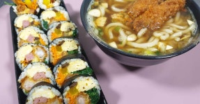 새우튀김 김밥 만들기 새우김밥 레시피