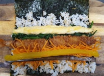 새우튀김 김밥 만들기 새우김밥 레시피