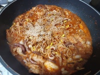 해물요리 낙지대패삼겹살볶음 낙삼콩나물볶음 저녁메뉴 냉동절단낙지요리 대패삼겹살낙지볶음 해물요리 낙지대패삼겹살볶음 낙삼콩나물볶음... 