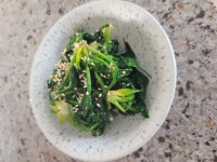 섬초 시금치무침 만드는 법 겨울 나물 반찬 시금치무침 레시피