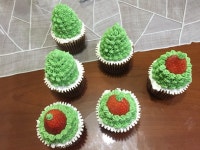 크리스마스컵케익. 트리컵케익 만들기