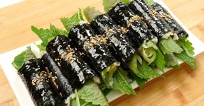불없이 오이 듬뿍~ 아작아작 맛난 오이참치김밥